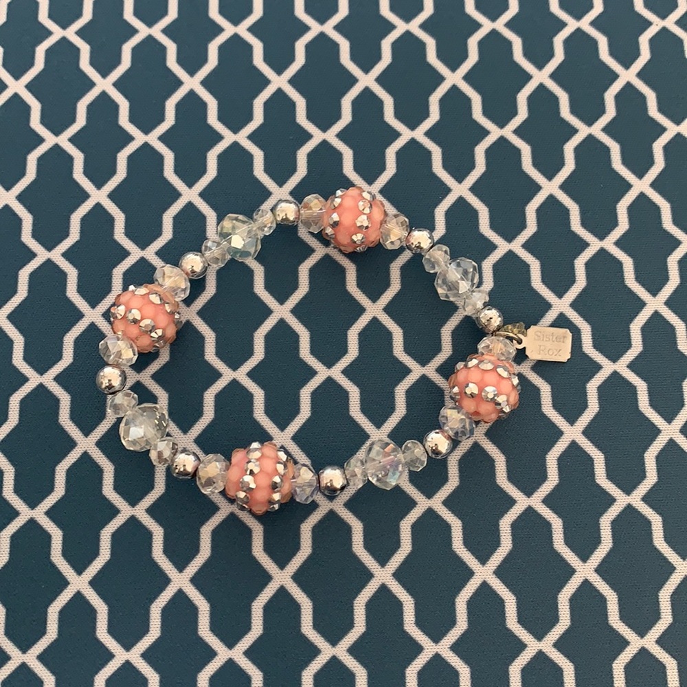 Pink and Silver Bracelet